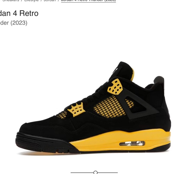 Air Jordan 4 Retro Black Yellow Sneakers